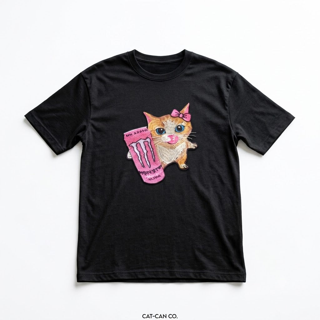 GYMCAT-MONSTER PINK (BORDADA)