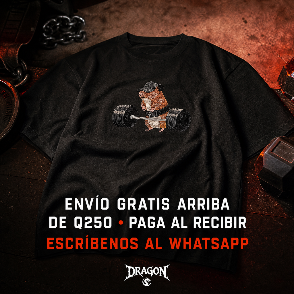 HAMSTER EL VERDADERO GYMRAT (BORDADA)