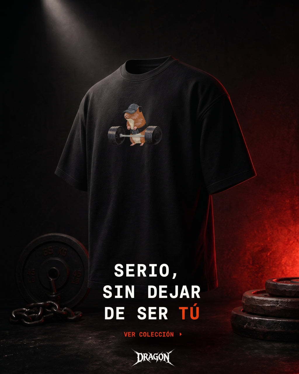 HAMSTER EL VERDADERO GYMRAT (BORDADA)