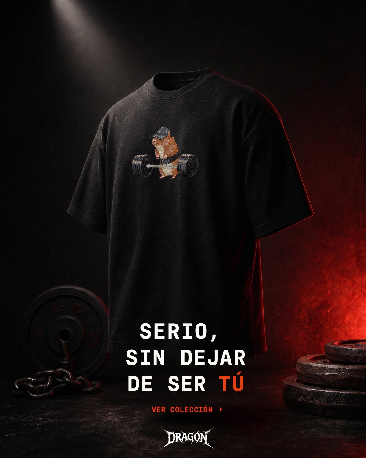 HAMSTER EL VERDADERO GYMRAT (BORDADA)